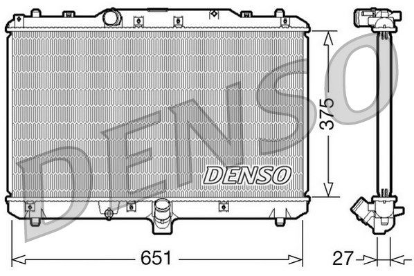 DENSO Radiaator,mootorijahutus DRM47022