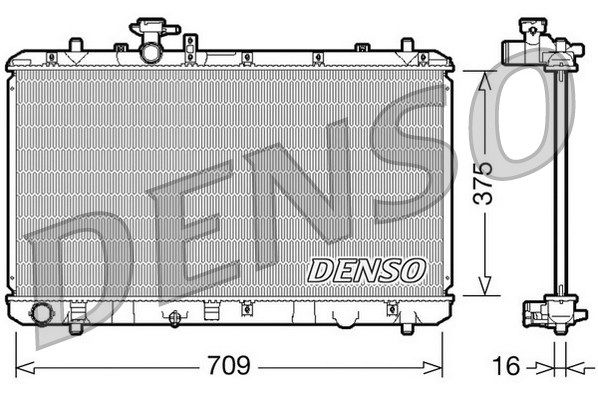 DENSO Radiaator,mootorijahutus DRM47023