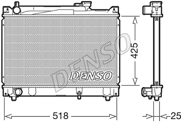 DENSO Радиатор, охлаждение двигателя DRM47030