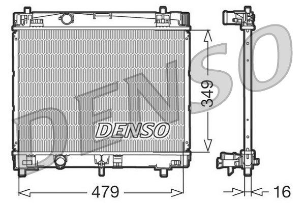 DENSO Радиатор, охлаждение двигателя DRM50003