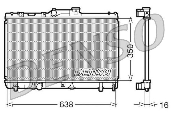 DENSO Radiaator,mootorijahutus DRM50013