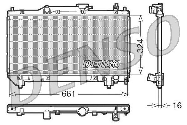 DENSO Радиатор, охлаждение двигателя DRM50015