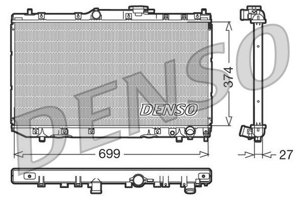 DENSO Radiaator,mootorijahutus DRM50016