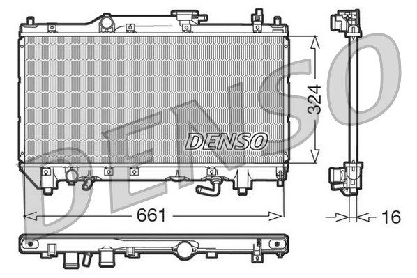 DENSO Radiaator,mootorijahutus DRM50017