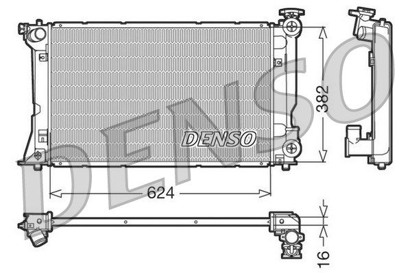 DENSO Radiaator,mootorijahutus DRM50018