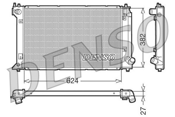 DENSO Radiaator,mootorijahutus DRM50019