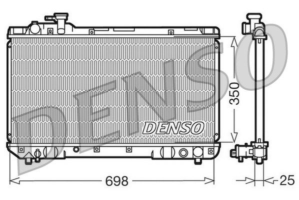 DENSO Радиатор, охлаждение двигателя DRM50020