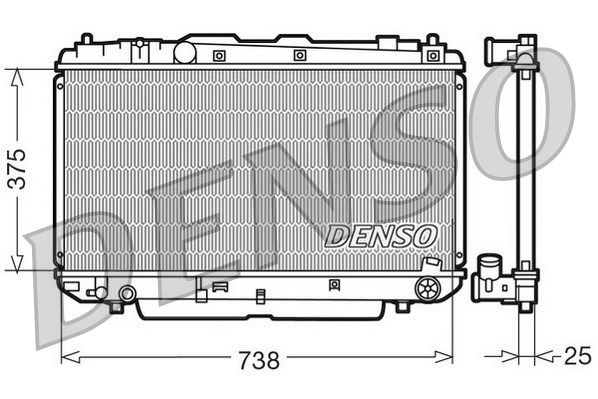 DENSO Radiaator,mootorijahutus DRM50021