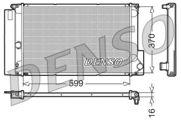DENSO Radiaator,mootorijahutus DRM50026