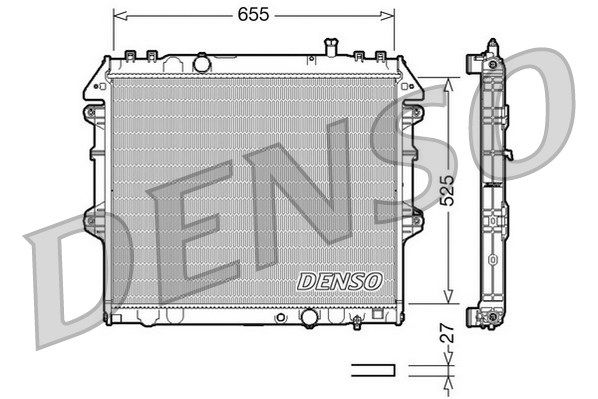 DENSO Radiaator,mootorijahutus DRM50039