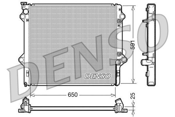 DENSO Радиатор, охлаждение двигателя DRM50046