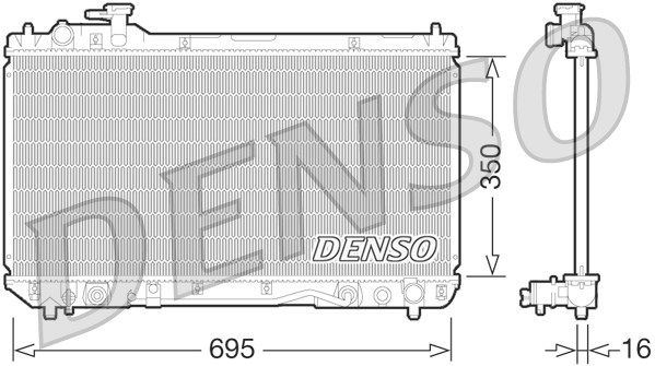 DENSO Radiaator,mootorijahutus DRM50061