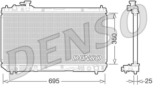 DENSO Radiaator,mootorijahutus DRM50063