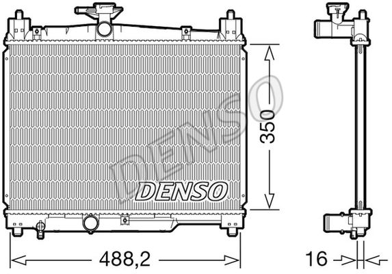 DENSO Radiaator,mootorijahutus DRM50101