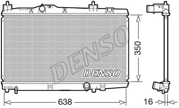 DENSO Radiaator,mootorijahutus DRM50105