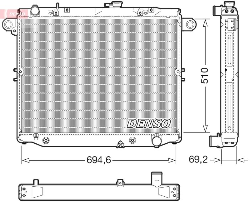 DENSO Radiaator,mootorijahutus DRM50148