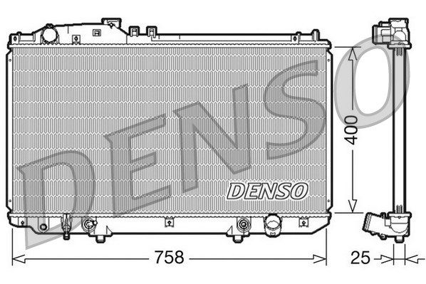 DENSO Радиатор, охлаждение двигателя DRM51006