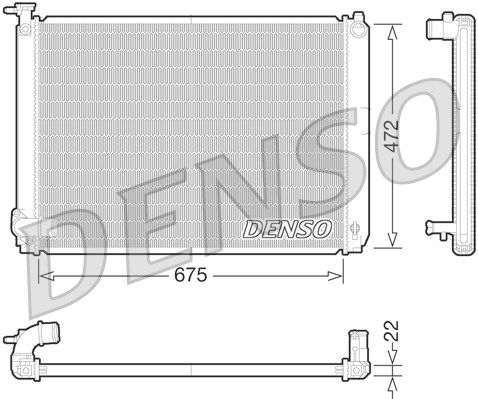 DENSO Radiaator,mootorijahutus DRM51010