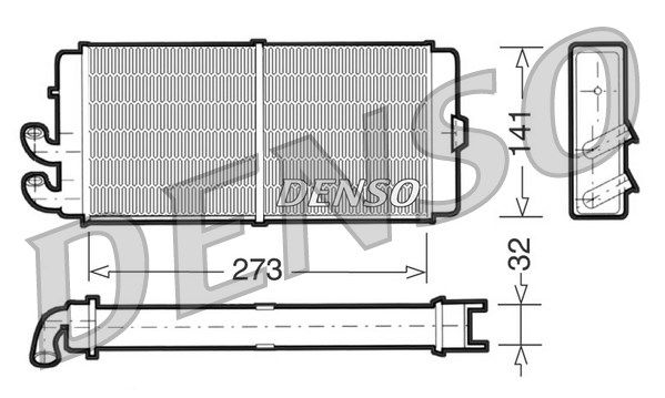 DENSO Теплообменник, отопление салона DRR02001