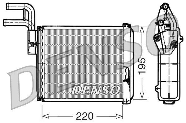 DENSO Теплообменник, отопление салона DRR09032