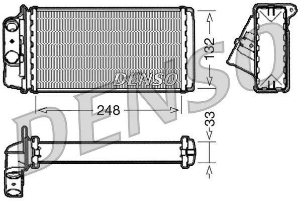 DENSO Теплообменник, отопление салона DRR09050