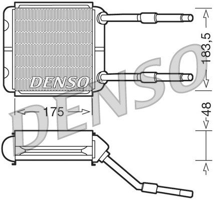 DENSO Теплообменник, отопление салона DRR20001