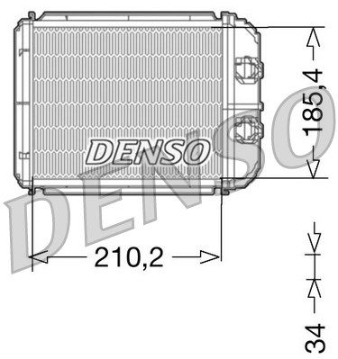 DENSO Теплообменник, отопление салона DRR23014