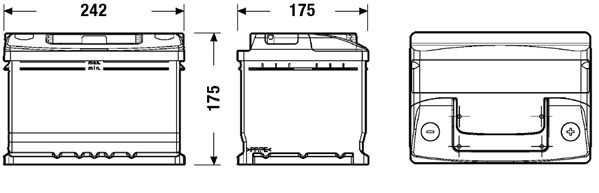 DETA Стартерная аккумуляторная батарея DC542