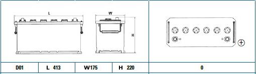 DETA Стартерная аккумуляторная батарея DG1008