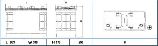 DETA Стартерная аккумуляторная батарея DG1250