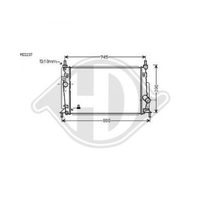 DIEDERICHS Radiaator,mootorijahutus 8561905