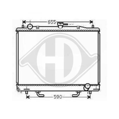 DIEDERICHS Radiaator,mootorijahutus 8584402