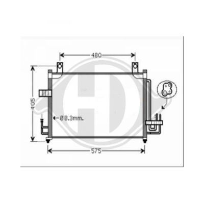 DIEDERICHS Конденсатор, кондиционер 8654100