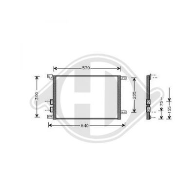 DIEDERICHS Конденсатор, кондиционер DCC1003