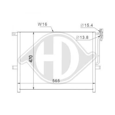 DIEDERICHS Конденсатор, кондиционер DCC1053