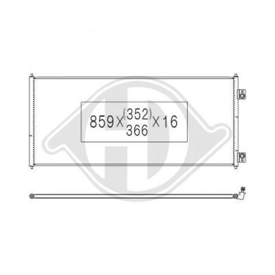 DIEDERICHS Конденсатор, кондиционер DCC1167