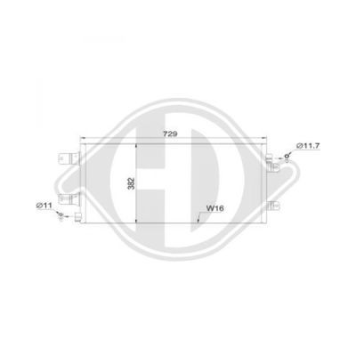 DIEDERICHS Конденсатор, кондиционер DCC1358