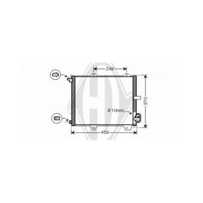 DIEDERICHS Конденсатор, кондиционер DCC1386