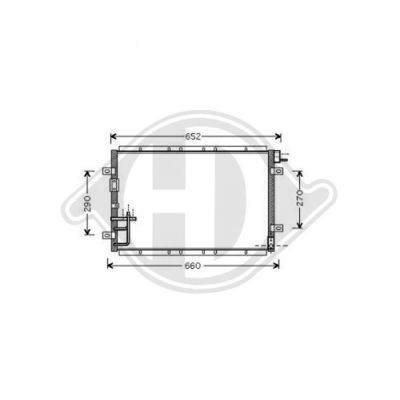 DIEDERICHS Конденсатор, кондиционер DCC1531