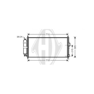 DIEDERICHS Конденсатор, кондиционер DCC1611