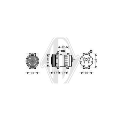 DIEDERICHS Kompressor,kliimaseade DCK1023