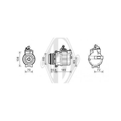 DIEDERICHS Компрессор, кондиционер DCK1024