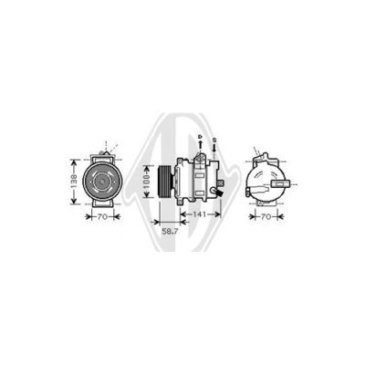 DIEDERICHS Kompressor,kliimaseade DCK1067