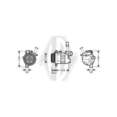 DIEDERICHS Kompressor,kliimaseade DCK1104