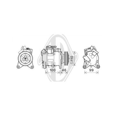 DIEDERICHS Компрессор, кондиционер DCK1132