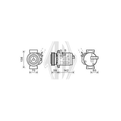 DIEDERICHS Kompressor,kliimaseade DCK1153