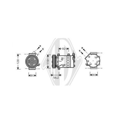 DIEDERICHS Компрессор, кондиционер DCK1161