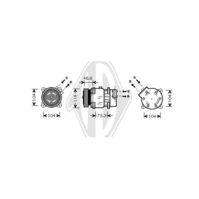 DIEDERICHS Kompressor,kliimaseade DCK1177