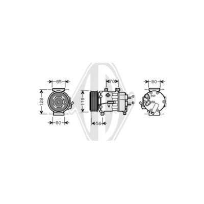 DIEDERICHS Kompressor,kliimaseade DCK1181