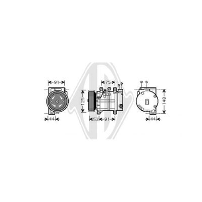 DIEDERICHS Kompressor,kliimaseade DCK1192